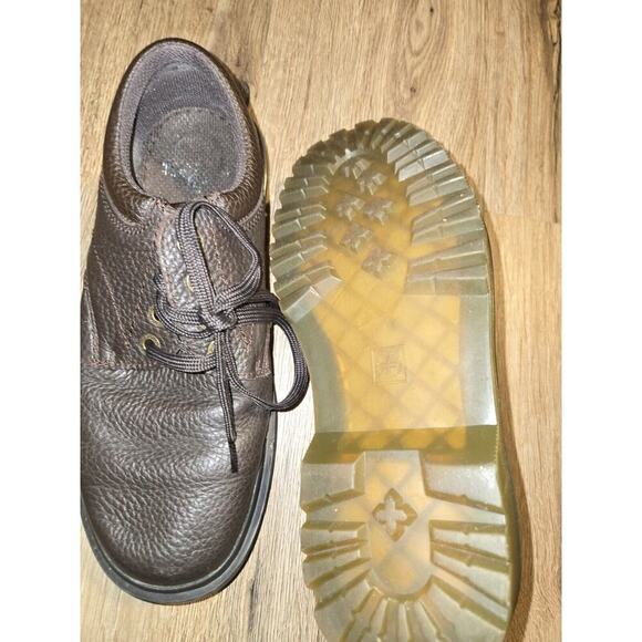 Dr Martens Ashfeld Shoes Mens 9 Brown Pebbled Leather Oxfords Casual Business - Picture 11 of 14